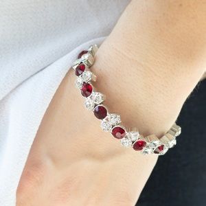 Paparazzi Here Comes The Bribe Red Bracelet